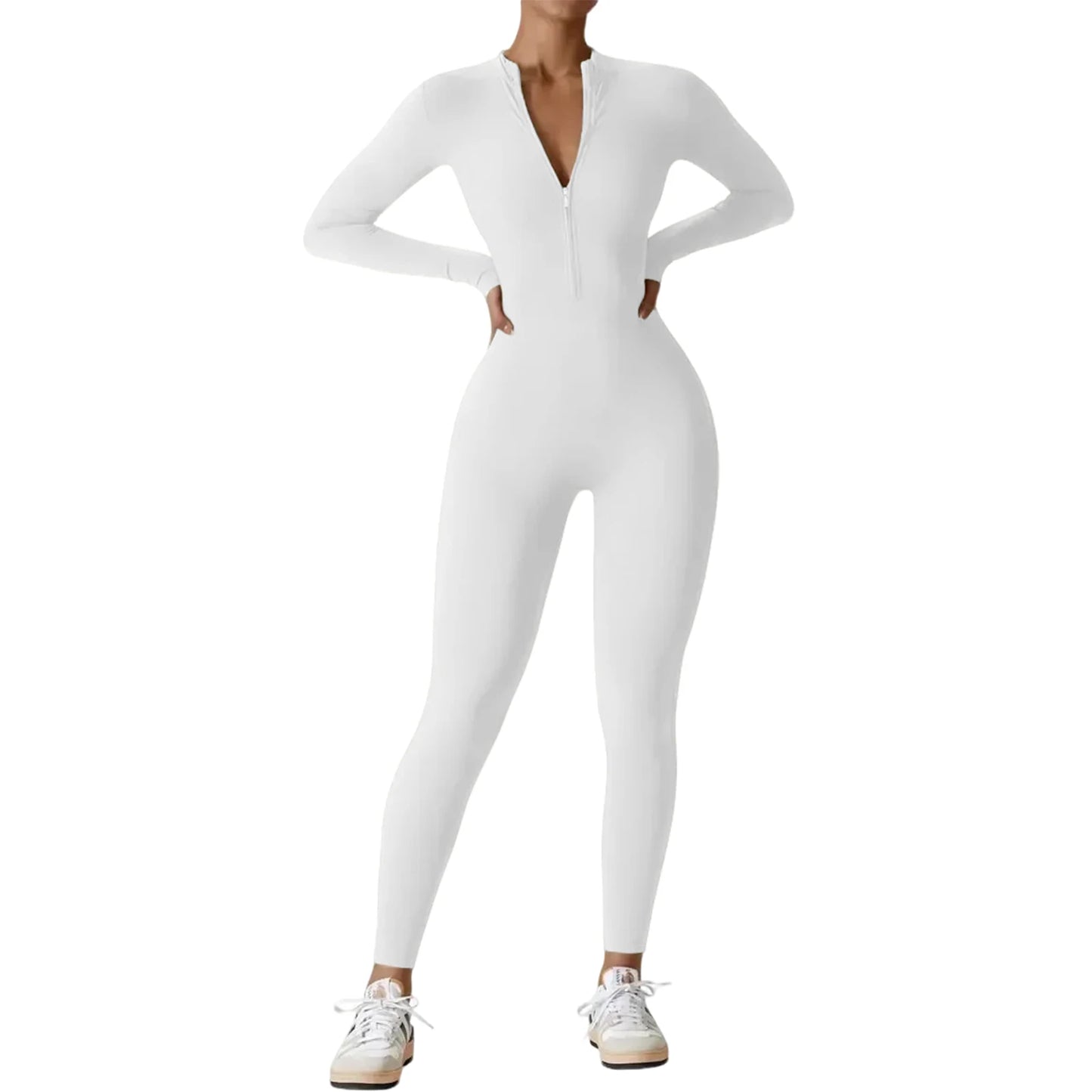 Women Long Sleeve Workout Jumpsuit