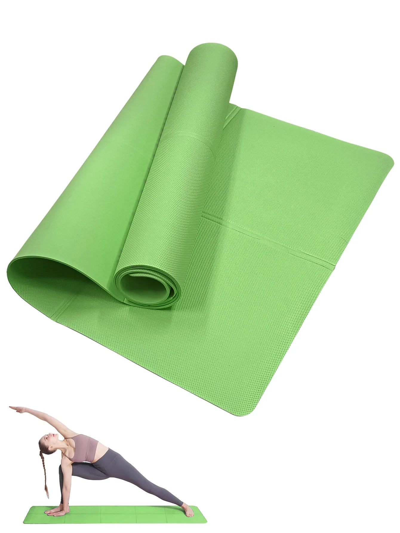 Yoga Mat Pilates Fitness Mat 3/4/6mm Thickness