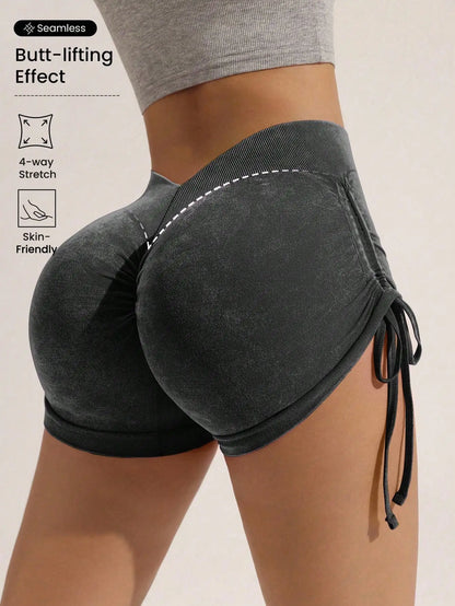 Drawstring sports shorts