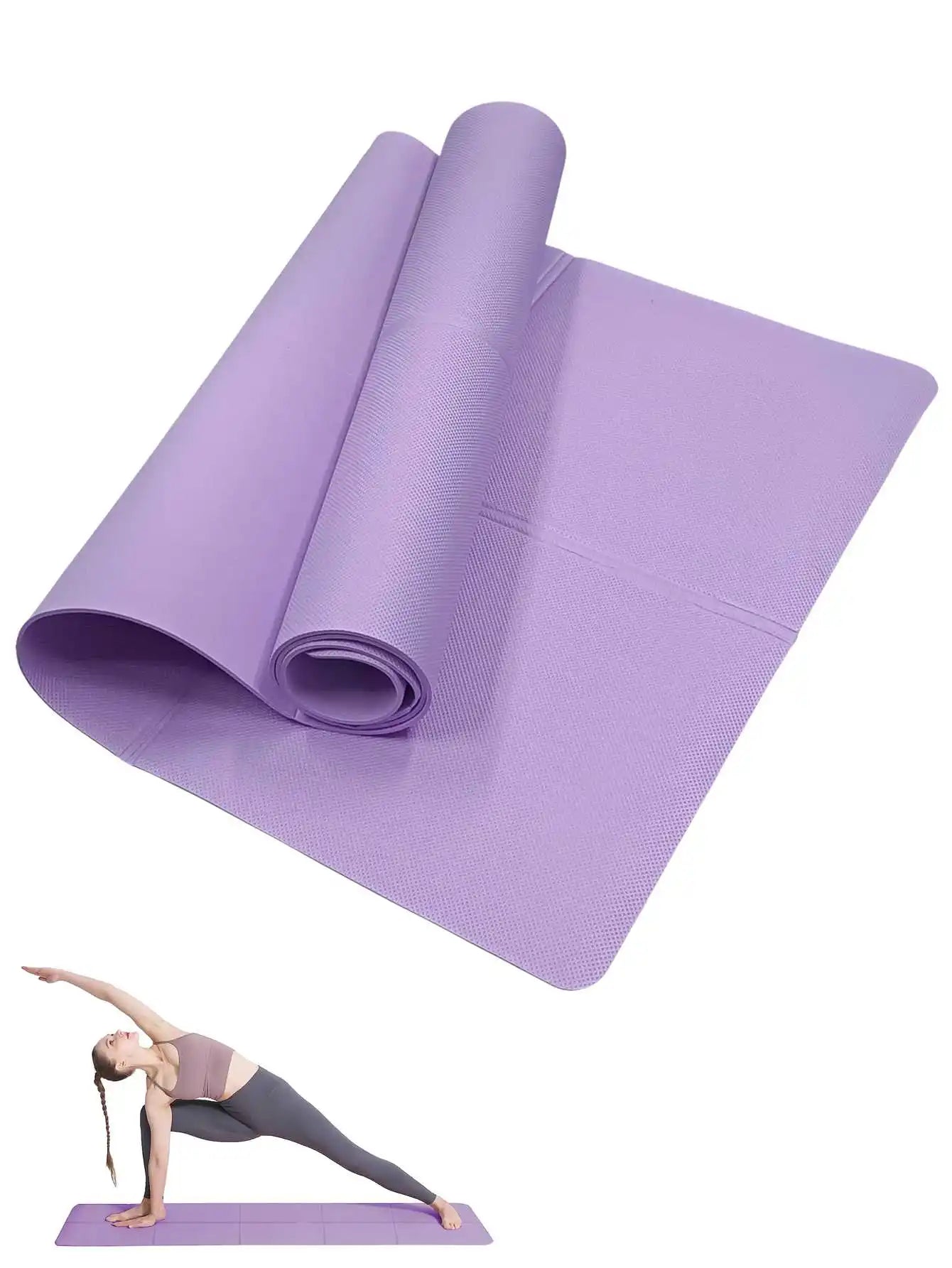 Yoga Mat Pilates Fitness Mat 3/4/6mm Thickness