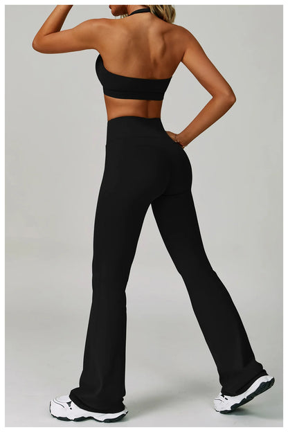 High Waist Leggings & Sports Bra 2PCS Yoga Gym Set