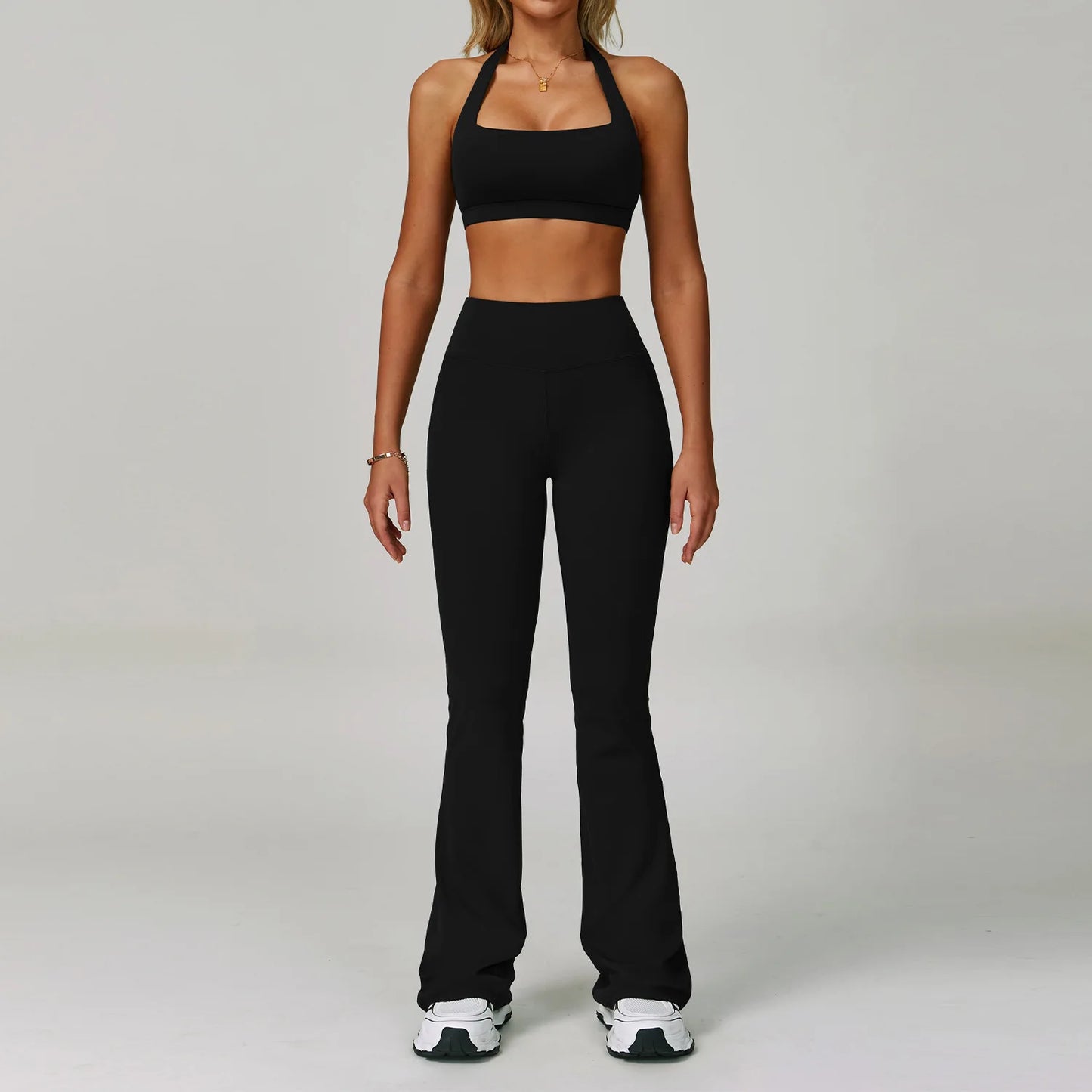 High Waist Leggings & Sports Bra 2PCS Yoga Gym Set