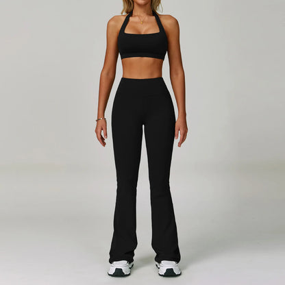 High Waist Leggings & Sports Bra 2PCS Yoga Gym Set
