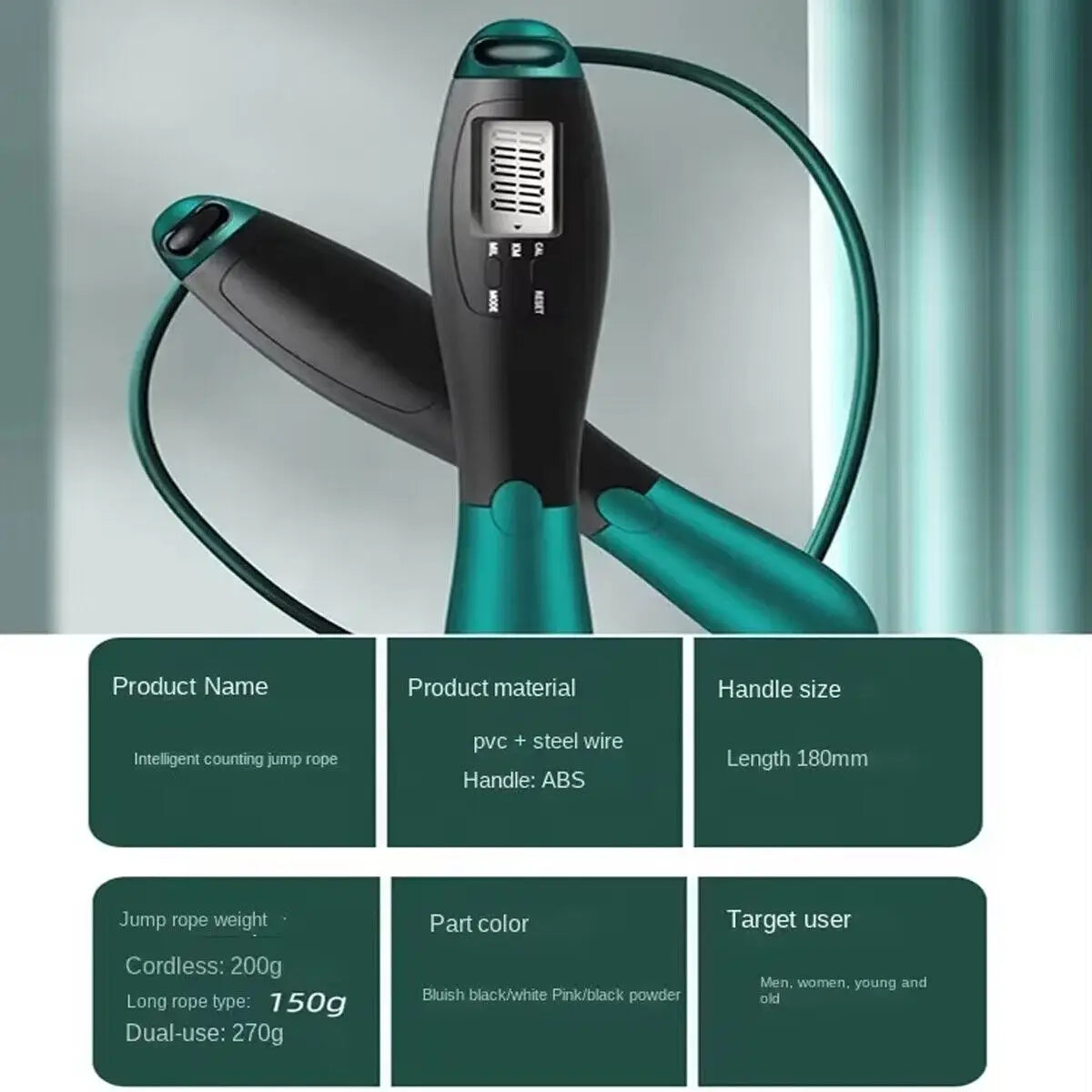 Cordless Jumping Ropeless Skipping Rope