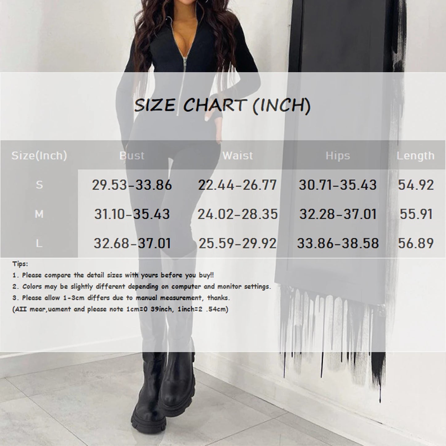 Women Long Sleeve Workout Jumpsuit