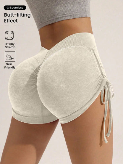 Drawstring sports shorts