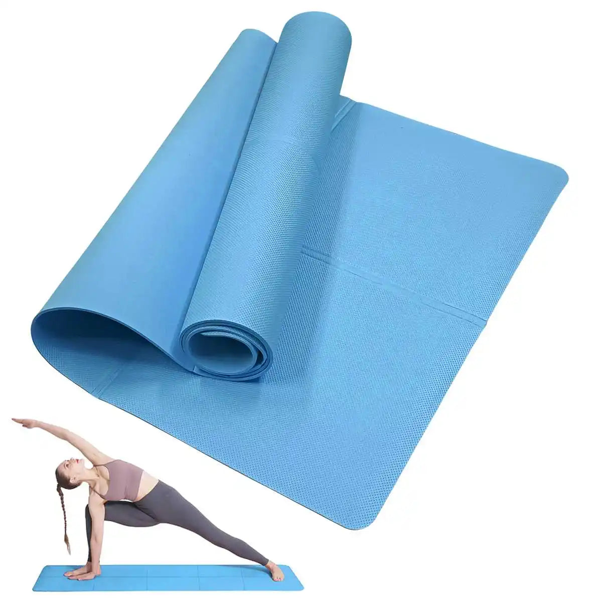 Yoga Mat Pilates Fitness Mat 3/4/6mm Thickness