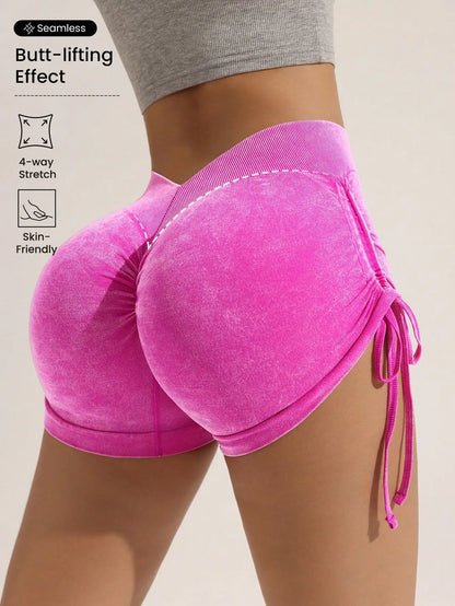 Drawstring sports shorts