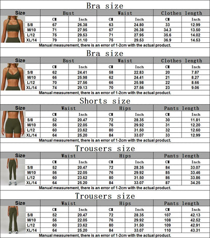 High Waist Leggings & Sports Bra 2PCS Yoga Gym Set