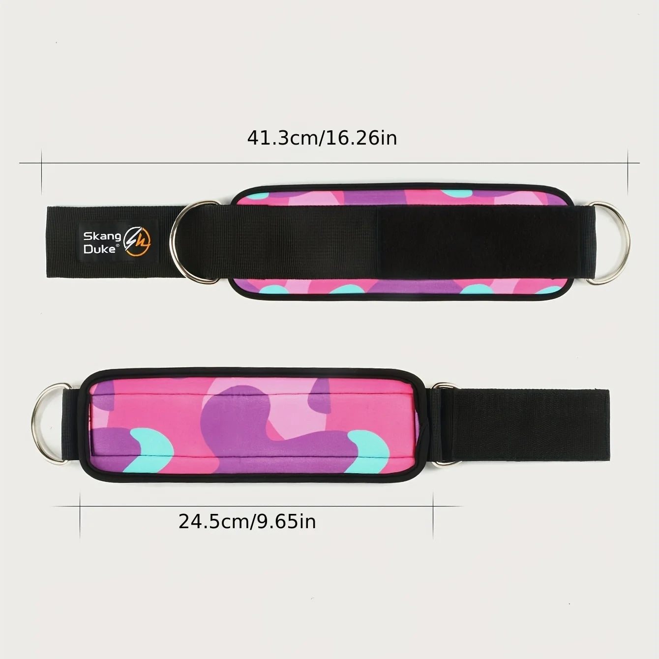 1pc Adjustable D-Ring Ankle Straps for Cable Machines