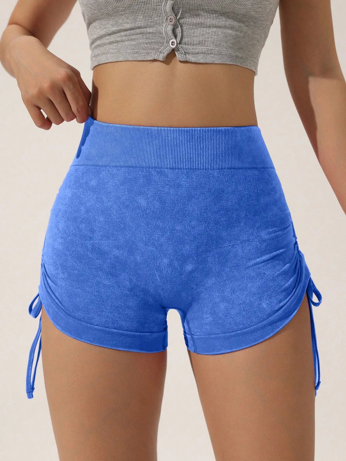 Drawstring sports shorts